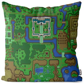 VOID Hyrule Cushion Cover Outdoor Indoor Link SNES n64 Past Ocarina of Time Wind Waker, Cushion Size: 60 x 60 cm
