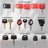 BYPARTSJC 44 Pcs Equipment Keys Master Set,Construction Machinery Key for