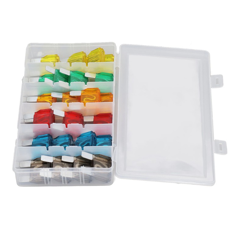 24PCS Car Blade Fuses Zinc Alloy Fuse Assortment Set Automobile