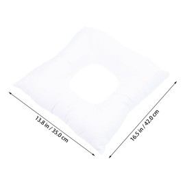 IWOWHERO Face Massage Pillow Face Cushion for Table Face down Pillow for Sleeping Head Support Relaxation Cotton Face Cushion Massage Face Hole Pillow for Face Body Pillow White The Face