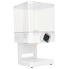 Cereal Dispenser 17.5oz Capacity Single Grid Grain Dispenser Transparent Plastic