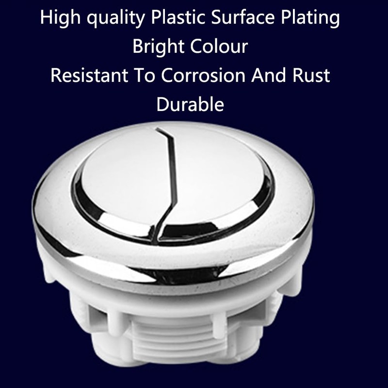 Round Dual Flush Toilet Push Button, 48mm Toilet Cistern Push