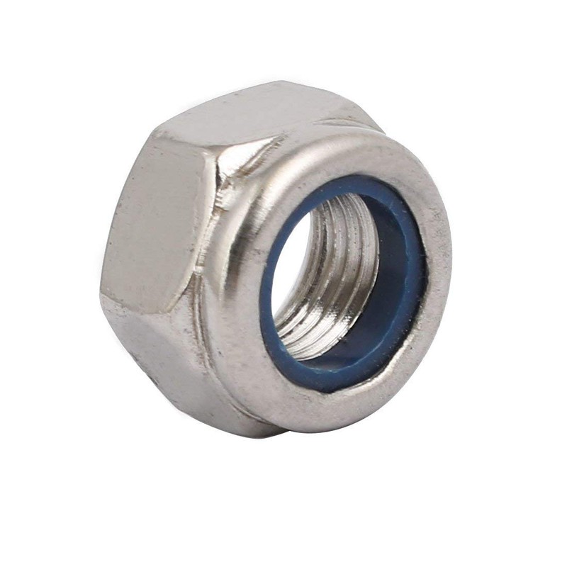 TA-VIGOR 8Pcs Hex Lock Nuts, M12 x 1.25mm Pitch Metric