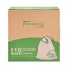 TYPLASTICS Tall Kitchen Drawstring Trash Bags, 13 Gallon, 110 Count