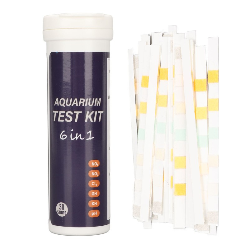 30pcs Aquarium Test Strips Professional 6 in 1 Fish Tank