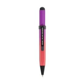 Legami - Mini Touch Pen 0.8 Diameter x Height 9.6 cm, Ballpoint Pen, Black Ink, Tip Diameter 1.0mm, Pen with Rubber for Typing on Any Touch Screen Device