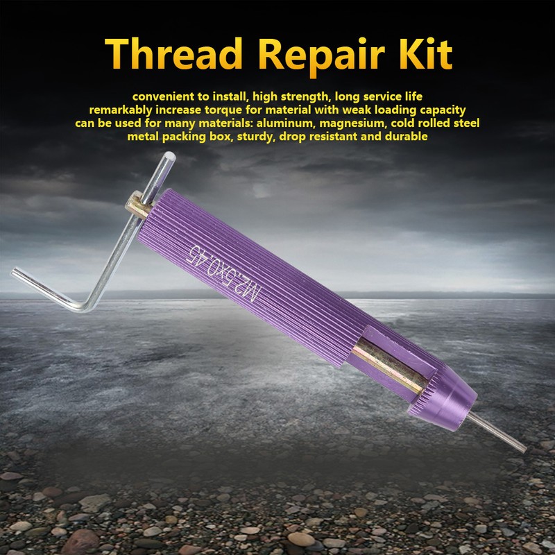 M2.5*0.45 Screw Threaded Inserts Repair Tool Set Wire Insert Installation