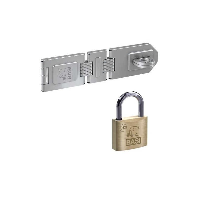 BASI | Safety Hasp with Padlock | 2 Joints |