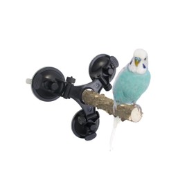 Natural Perches for Bird Cages with 3 Suction Cups Perches Bird Accessories Stand Toy for Birds Budgies Parrot Parakeets Cockatiels