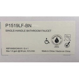 PEERLESS Xander Single Hole Bathroom Faucet in Brushed Nickel P1519LF-BN  SEALED