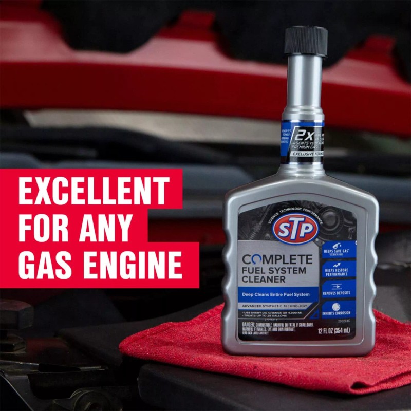 STP Complete Fuel System Cleaner 12 oz Deep Clean for
