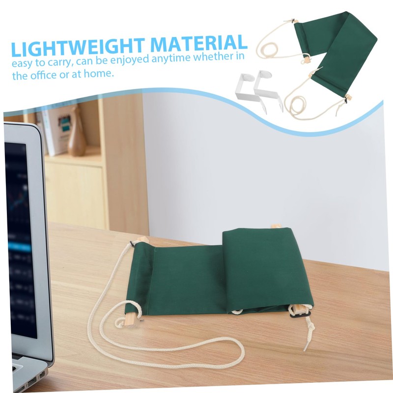 Operitacx Adjustable Under Desk Footrest for Ergonomic Support Compact Hanging