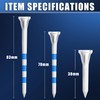 CHAMPKEY Professional 3 Prongs Golf Tees 120 Pack (Including 30