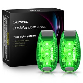 Sumree LED Flashing Light School Bag Safety Light Set of 2 Clip Safety Light Pram Light Running Light Pet Light for Children Backpack, Dog Light Pendant, Cats, Joggers, Prams