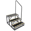3-Steps RV Stairs with Handrail,Hot Tub Steps with Handrail 300LBS