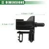 X AUTOHAUX Outdoor Temperature Sensor for Ford Plastic AU5Z-12A647-B Black