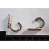 Pk of 2 Decorative Silver Coloured Hooks Single Hole 27mm