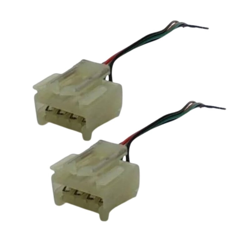 Pair of Rear Tail Light Prewired Connector Plugs For Fiat