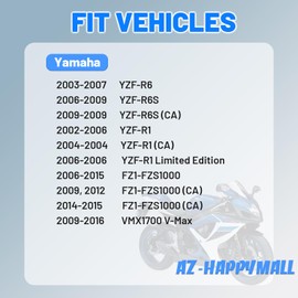 Motorcylce Ignition Coil Compatible with Yamaha Vehicles - 2003-2007 R6, 2006-2009 R6S, 2002-2006 YZF-R1, 2006-2015 FZ1-FZS1000, 2009-2016 VMAX1700, 4PCS