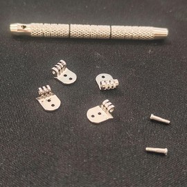 Eyeglass Hinge Replacement 6.0mm 4+3 Hole Design Plastic Frames, Sunglasses, Wooden Frames, Glasses Parts Replacement Glass Repair Kits Screws and Screwdriver