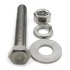 (10 Sets) 1/4-20x3/4" Stainless Steel Hex Head Screws Bolts, Nuts,