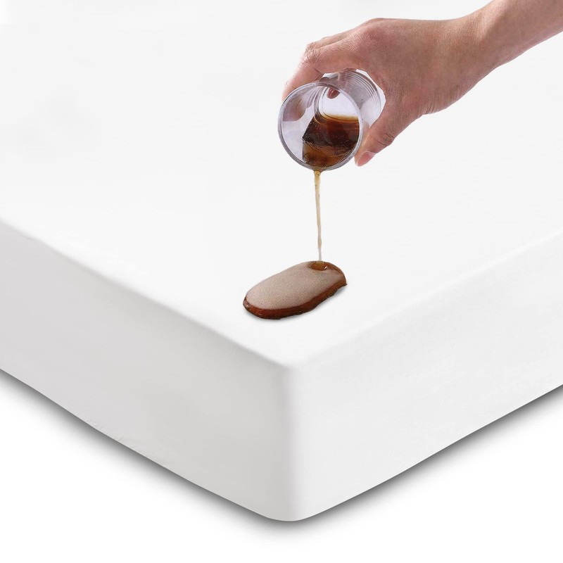 Mattress Protector, 90 x 200 cm, Pack of 2, Waterproof