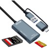 DCHAV UHS-II SD Card Reader USB-C and USB-A Compatible SD4.0