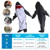 ZLHETWT Shark Blanket, Shark Blanket Hoodie, Shark Onesie Blanket, Comfortable