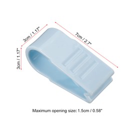 PATIKIL Duvet Cover Clips, 6 Pieces, No Pins, Plastic Duvet Clips, Holds Corner Fasteners, Quilting Fixer for Clips, Bed Sheet Fastening Clips, Blue