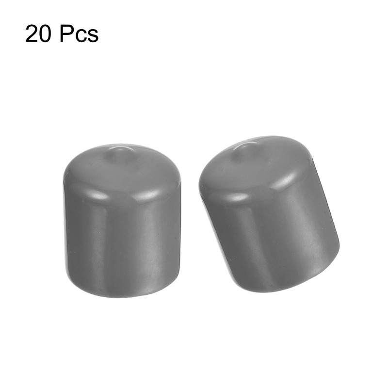 sourcing map 20pcs Rubber End Caps Protective Caps 28mm ID