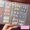 Press On Nail Organizer,Press On Nail Packaging,Removable Loose-Leaf Storage Book