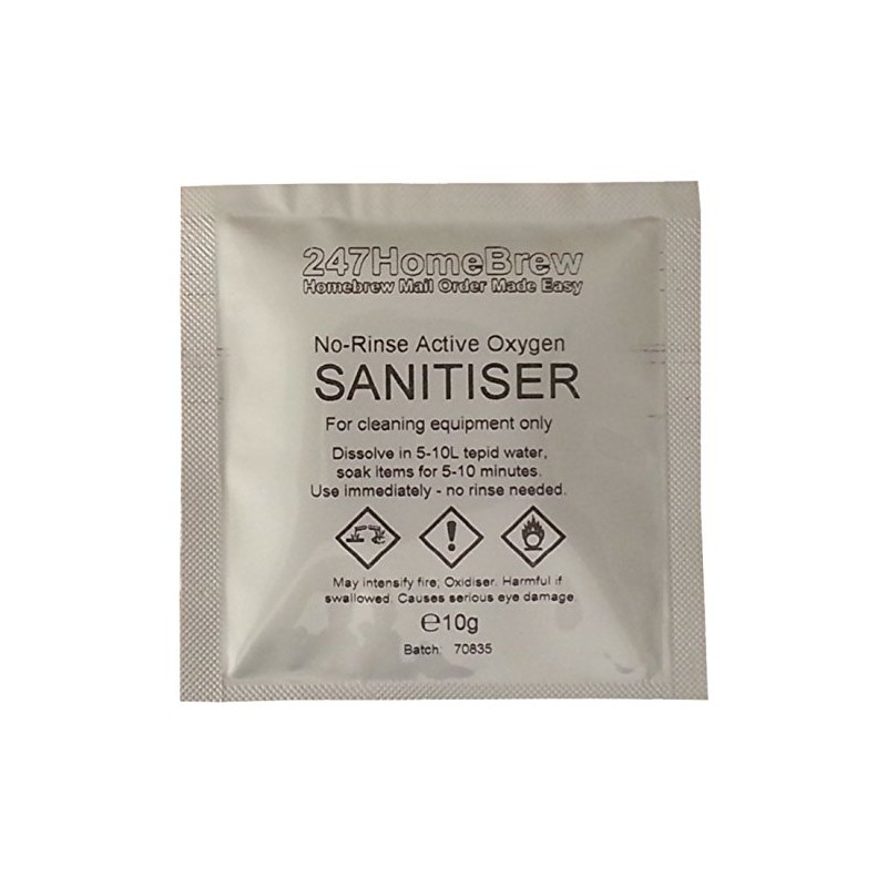 2X No-Rinse Steriliser 10g with Active Oxygen for Homebrew and
