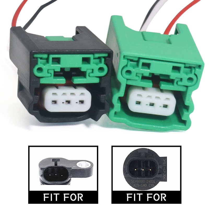 2PCS Connector Harness Plug Replacement Compatible with Nissan Infiniti Camshaft