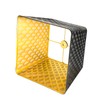 Medium Square Lamp Shades, ALUCSET Metal Lampshade with Pattern of