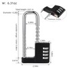 NBYT Cabinet Lock,Combination Padlock,Gym Locker Lock Code Long Adjustable Shackle