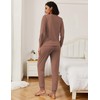 Ekouaer Womens Ribbed Knit Pajama Sets 2 Piece Jogger Pjs