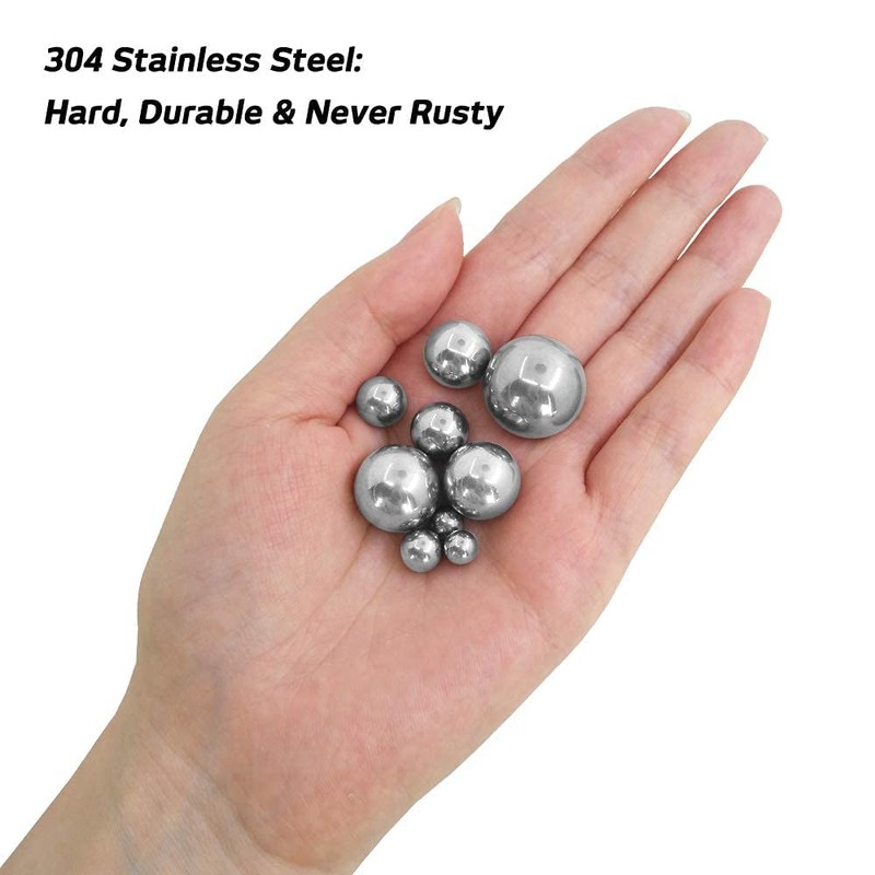 TOP-VIGOR 10Pcs 14mm Ball Bearings, Solid Chrome Steel G25 Precision