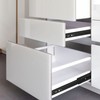 Drawer Slide Cold Rolled Steel 3-Section Damping Ball Bearing Track