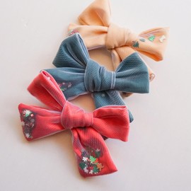 Goblfu Fashion Hair Clips Set, Cute Hair Barrettes Bobby Pins, Fancy Hairpin Accessories Headwear Styling Tools, Gifts for Women Decorative Wedding (Bow with Sequins 3 in 1)