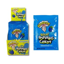 Warheads Sour Popping Candies - Super Sour Fizzy Candy - Blue Raspberry - 20 Count Box by Lyza's Sweets & Treats