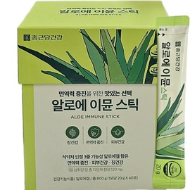 Chong Kun Dang Health Aloe Immune Stick 20g x 40 packets / 종근당건강 알로에 이뮨스틱 20gX40포