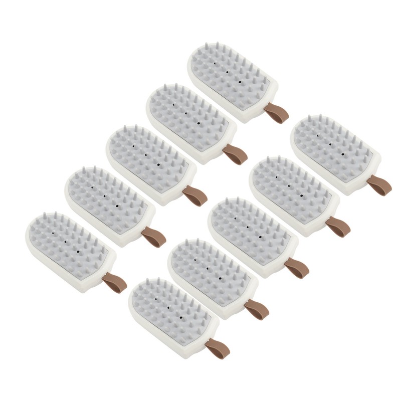 10PCS Silicone Massager Brush Exfoliation Dandruff Removal Ergonomic Hair Scalp