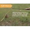 Dewonch Flirt Pole Dog Toys for Training & Exercise,Durable Teaser