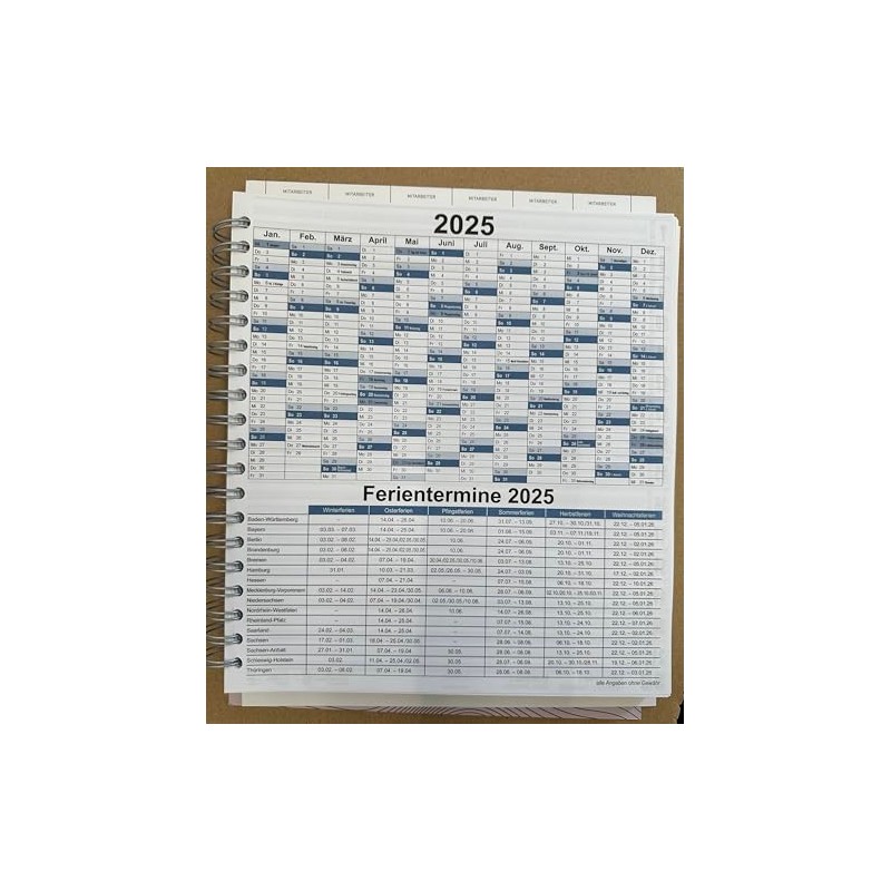 Efalock Salon Planner 2025 - Diary for Hairdressers