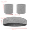 ewkft 1set Sports Headbands with Wristband for Men,Moisture Wicking Workout