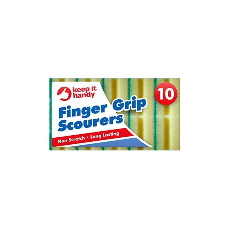 Hand Grip Sponge Scourers pack of 10 1st Class Delivery