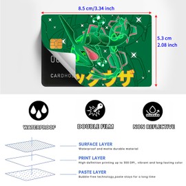 GTOTd Kawaii Game Credit Card Sticker Bank Card Stickers (Pack of 8), EC Cards Cute Cartoon Sticker, Gifts Decor for Transport, Debit Card Case, Bank Cards for Men and Women