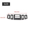Vent Cover Trims, Qiilu Carbon Fibre Car Interior Air Conditioning