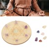 Hztyyier Healing Crystal Grid Board Set, Chakra Stone Energy Grids,