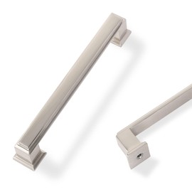 COTYKILEY 10 Pack 5 Inch(128mm) Brushed Satin Nickel Cabinet Handles Kitchen Cabinet Pulls Cabinet Door Handles Kitchen Cabinet Hardware Cupboard Drawer Pulls Dresser Handles